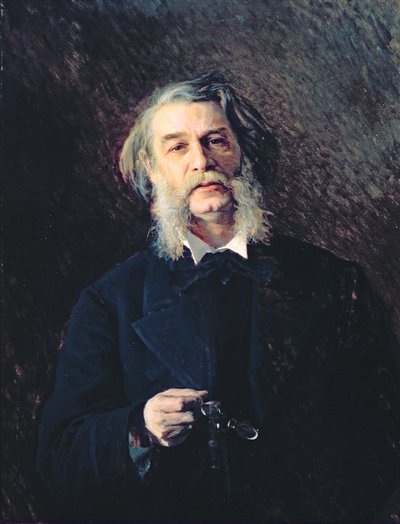 Portrait of Dmitri Vasilievich Grigorovich (1822-99), 1876 by Ivan Nikolaevich Kramskoy